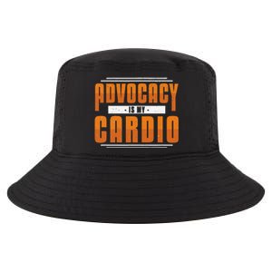 Advocacy Is My Cardio Legal Services Future Victim Advocate Cool Comfort Performance Bucket Hat