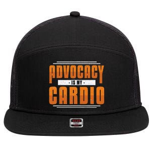 Advocacy Is My Cardio Legal Services Future Victim Advocate 7 Panel Mesh Trucker Snapback Hat