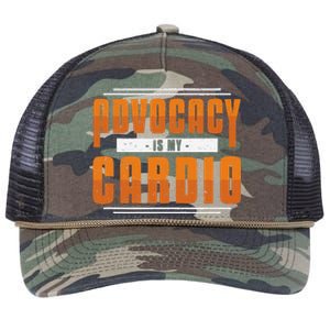 Advocacy Is My Cardio Legal Services Future Victim Advocate Retro Rope Trucker Hat Cap