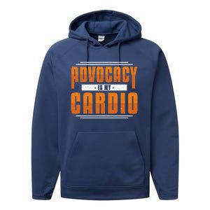 Advocacy Is My Cardio Legal Services Future Victim Advocate Performance Fleece Hoodie