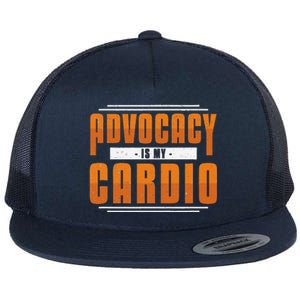 Advocacy Is My Cardio Legal Services Future Victim Advocate Flat Bill Trucker Hat