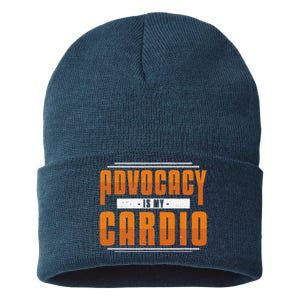 Advocacy Is My Cardio Legal Services Future Victim Advocate Sustainable Knit Beanie