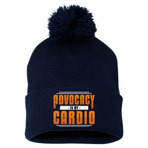 Advocacy Is My Cardio Legal Services Future Victim Advocate Pom Pom 12in Knit Beanie