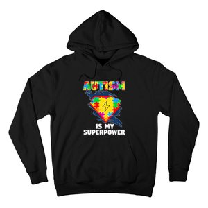 Autism Is My Super Power Superhero Puzzle Autism Awareness Hoodie