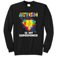 Autism Is My Super Power Superhero Puzzle Autism Awareness Sweatshirt