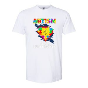 Autism Is My Super Power Superhero Puzzle Autism Awareness Softstyle CVC T-Shirt