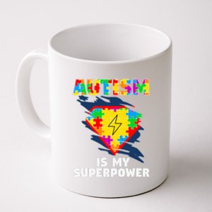 Autism Is My Super Power Superhero Puzzle Autism Awareness Coffee Mug