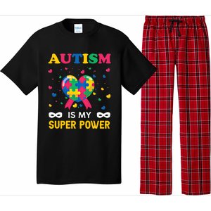 Autism Is My Super Power Autism Day Love Puzzle Support Gift Pajama Set