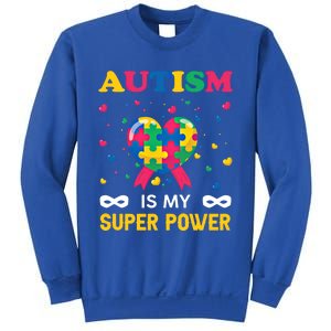 Autism Is My Super Power Autism Day Love Puzzle Support Gift Sweatshirt