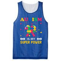 Autism Is My Super Power Autism Day Love Puzzle Support Gift Mesh Reversible Basketball Jersey Tank