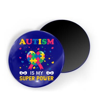 Autism Is My Super Power Autism Day Love Puzzle Support Gift Magnet