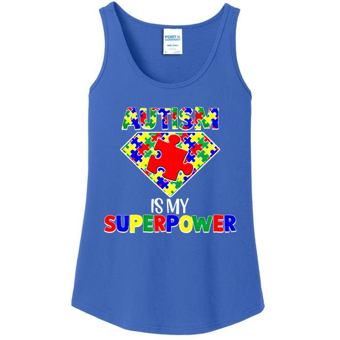 Autism Is My Superpower Autist Asd Disorder Autism Meaningful Gift Ladies Essential Tank