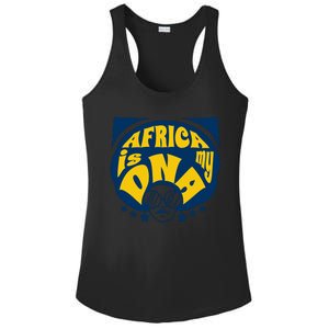 Africa Is My DNA Black History Month Ladies PosiCharge Competitor Racerback Tank