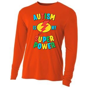 Autism Is My Superpower Gift Cooling Performance Long Sleeve Crew