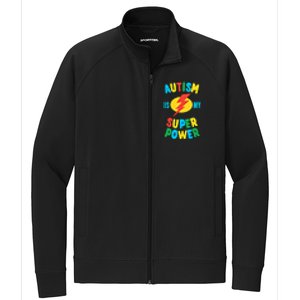 Autism Is My Superpower Gift Stretch Full-Zip Cadet Jacket