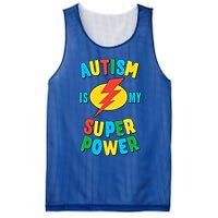 Autism Is My Superpower Gift Mesh Reversible Basketball Jersey Tank