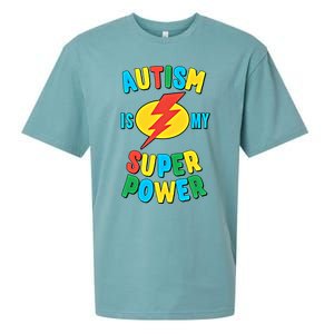 Autism Is My Superpower Gift Sueded Cloud Jersey T-Shirt