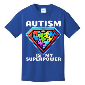 Autism Is My Superpower Superhero Cute Gift Kids T-Shirt