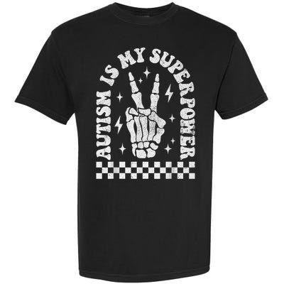 Autism Is My Superpower Groovy Autism Awareness  Garment-Dyed Heavyweight T-Shirt