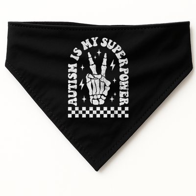 Autism Is My Superpower Groovy Autism Awareness  USA-Made Doggie Bandana
