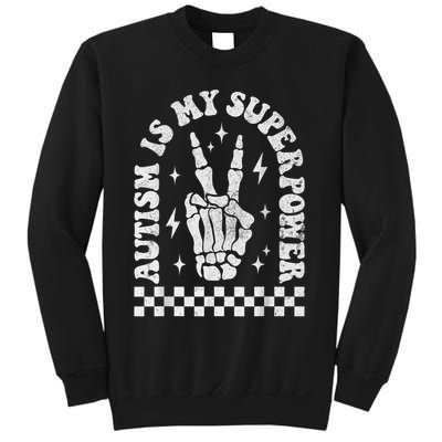 Autism Is My Superpower Groovy Autism Awareness  Sweatshirt