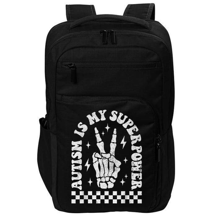 Autism Is My Superpower Groovy Autism Awareness  Impact Tech Backpack