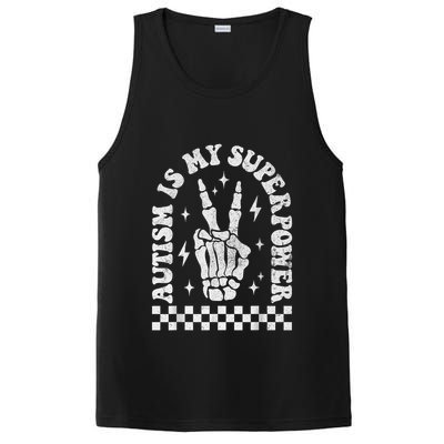 Autism Is My Superpower Groovy Autism Awareness  PosiCharge Competitor Tank