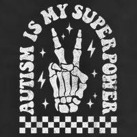 Autism Is My Superpower Groovy Autism Awareness  Golf Towel