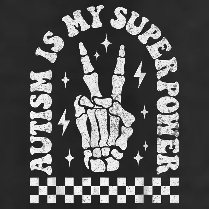 Autism Is My Superpower Groovy Autism Awareness  Golf Towel