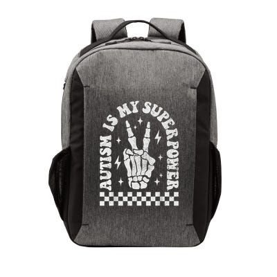 Autism Is My Superpower Groovy Autism Awareness  Vector Backpack