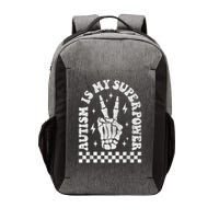 Autism Is My Superpower Groovy Autism Awareness  Vector Backpack
