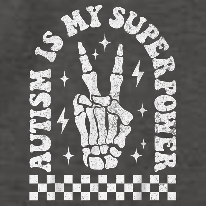 Autism Is My Superpower Groovy Autism Awareness  Vector Backpack