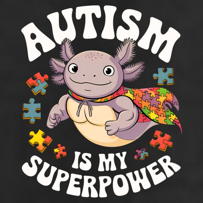 Autism Is My Super Power Strong Axolotl Autism Awareness Gift 11oz C Handle Ceramic Mug