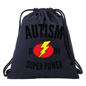 Autism Is My Super Power Autism Awareness Drawstring Bag