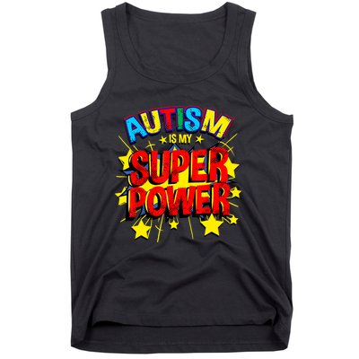 Autism Is My Superpower Autism Awareness Tank Top