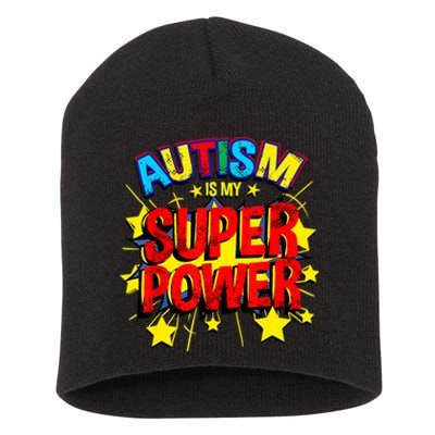 Autism Is My Superpower Autism Awareness Short Acrylic Beanie