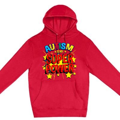 Autism Is My Superpower Autism Awareness Premium Pullover Hoodie