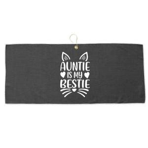 Auntie Is My Bestie My Favorite Aunt Gift Large Microfiber Waffle Golf Towel