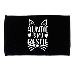 Auntie Is My Bestie My Favorite Aunt Gift Microfiber Hand Towel