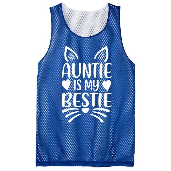 Auntie Is My Bestie My Favorite Aunt Gift Mesh Reversible Basketball Jersey Tank