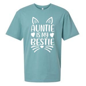 Auntie Is My Bestie My Favorite Aunt Gift Sueded Cloud Jersey T-Shirt