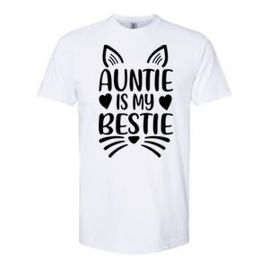 Auntie Is My Bestie My Favorite Aunt Gift Softstyle CVC T-Shirt