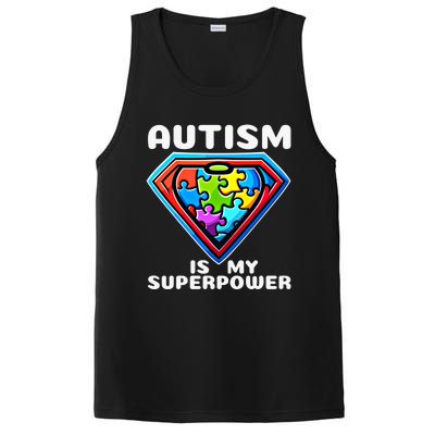 Autism Is My Superpower Superhero Gift PosiCharge Competitor Tank