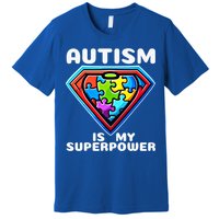 Autism Is My Superpower Superhero Gift Premium T-Shirt