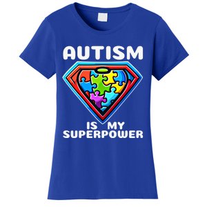 Autism Is My Superpower Superhero Gift Women's T-Shirt