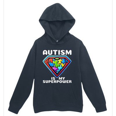 Autism Is My Superpower Superhero Gift Urban Pullover Hoodie