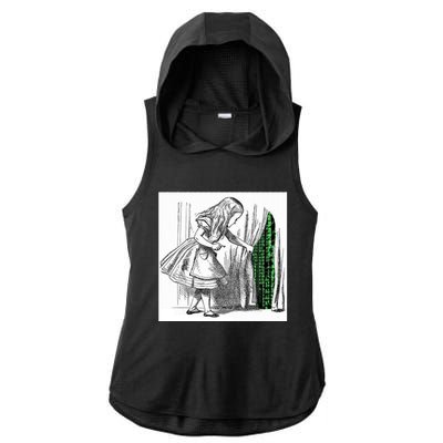 Alice In Matrix Ladies PosiCharge Tri-Blend Wicking Draft Hoodie Tank