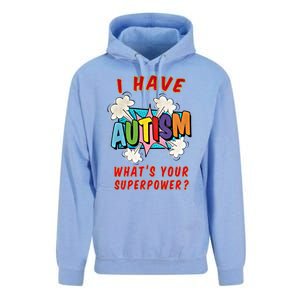 Autism Is My Superpower WhatS Your Superpower Gift Unisex Surf Hoodie