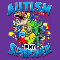 Autism Is My Superpower Dinosaur Autism Awareness 2025 Cooling Performance Crew T-Shirt