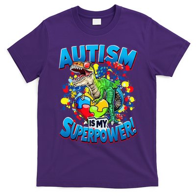 Autism Is My Superpower Dinosaur Autism Awareness 2025 T-Shirt